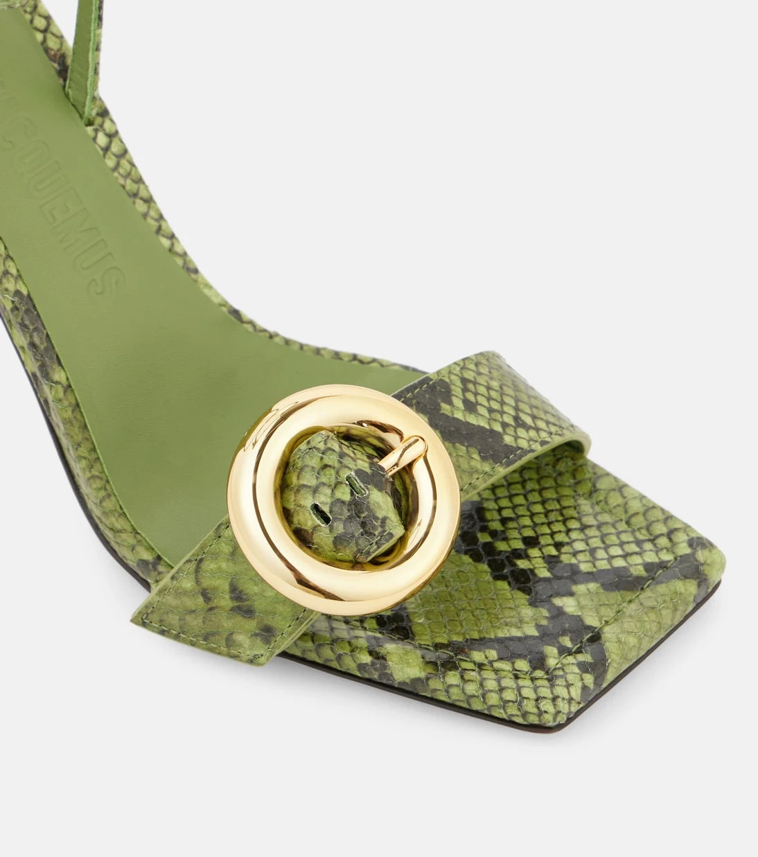 Jacquemus - Les Sandales Regalo croc-effect leather sandals