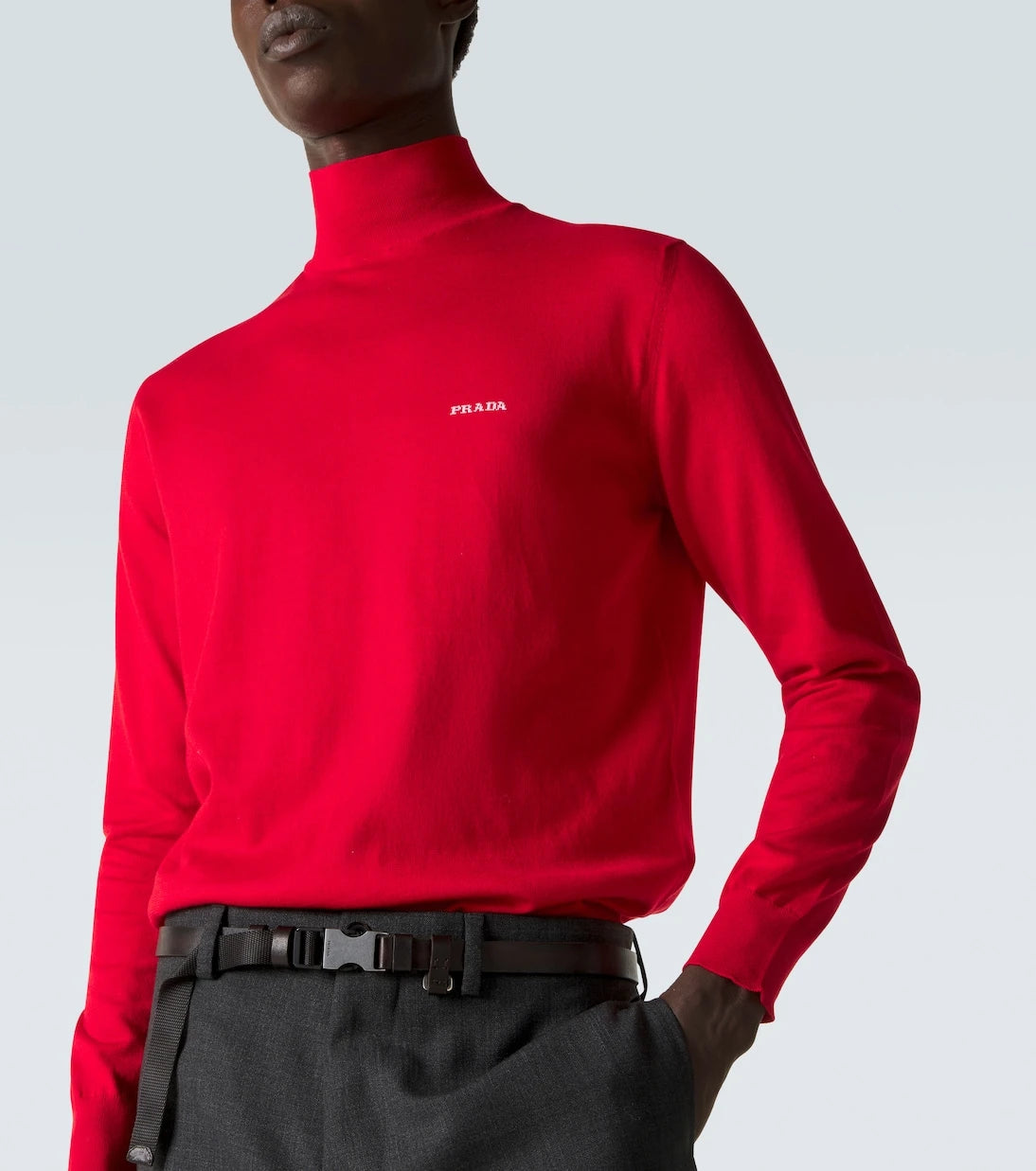 Prada - Cotton turtleneck sweater
