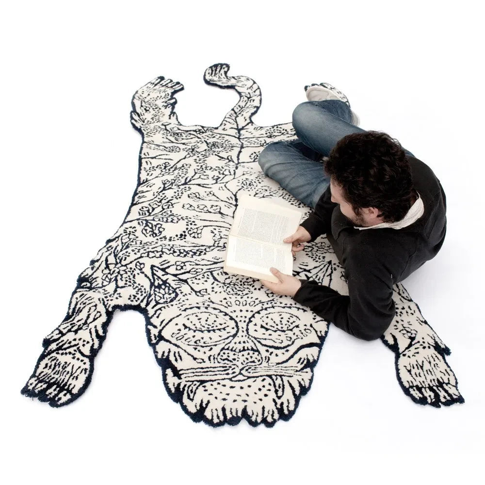 Moustache - Tiger carpet | Blue