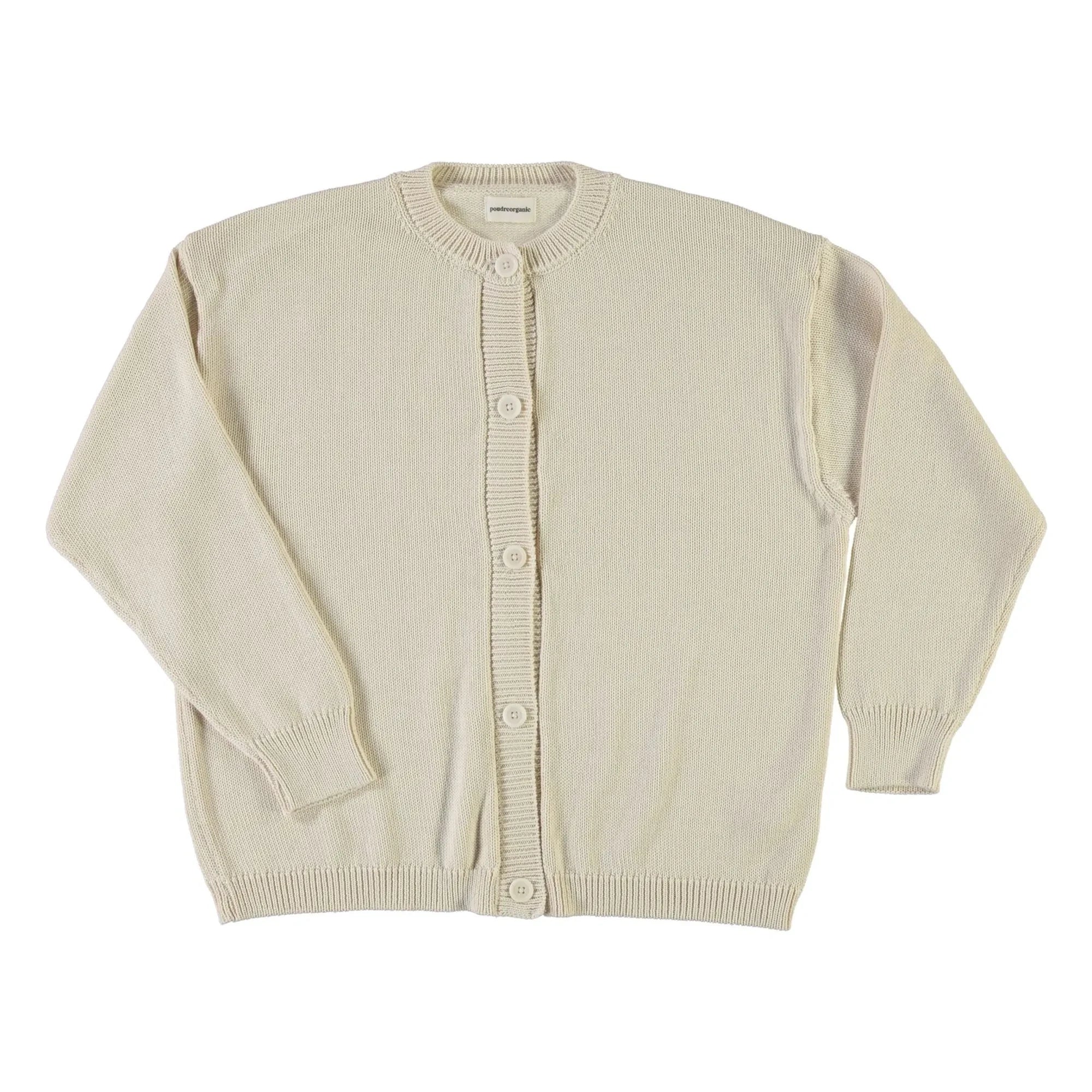 Poudre Organic - Cardigan Pétale Coton Bio | Beige