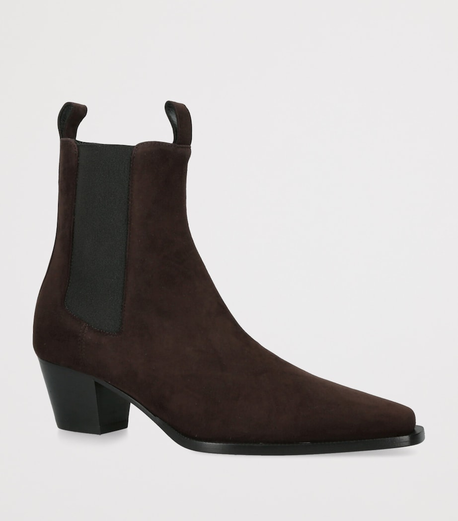 Toteme Brown Suede City Ankle Boots 50