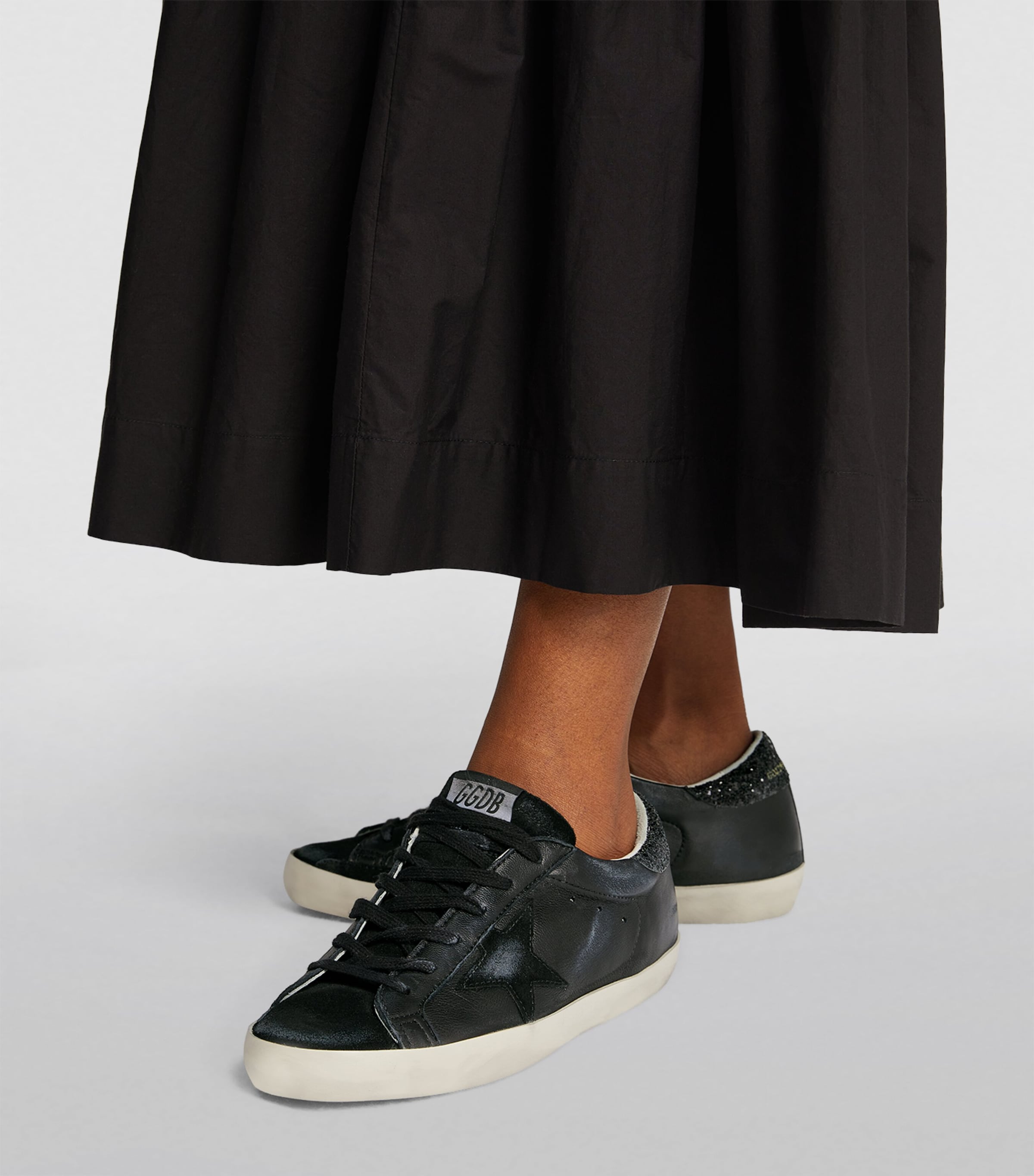 Black Suede Superstar Sneakers