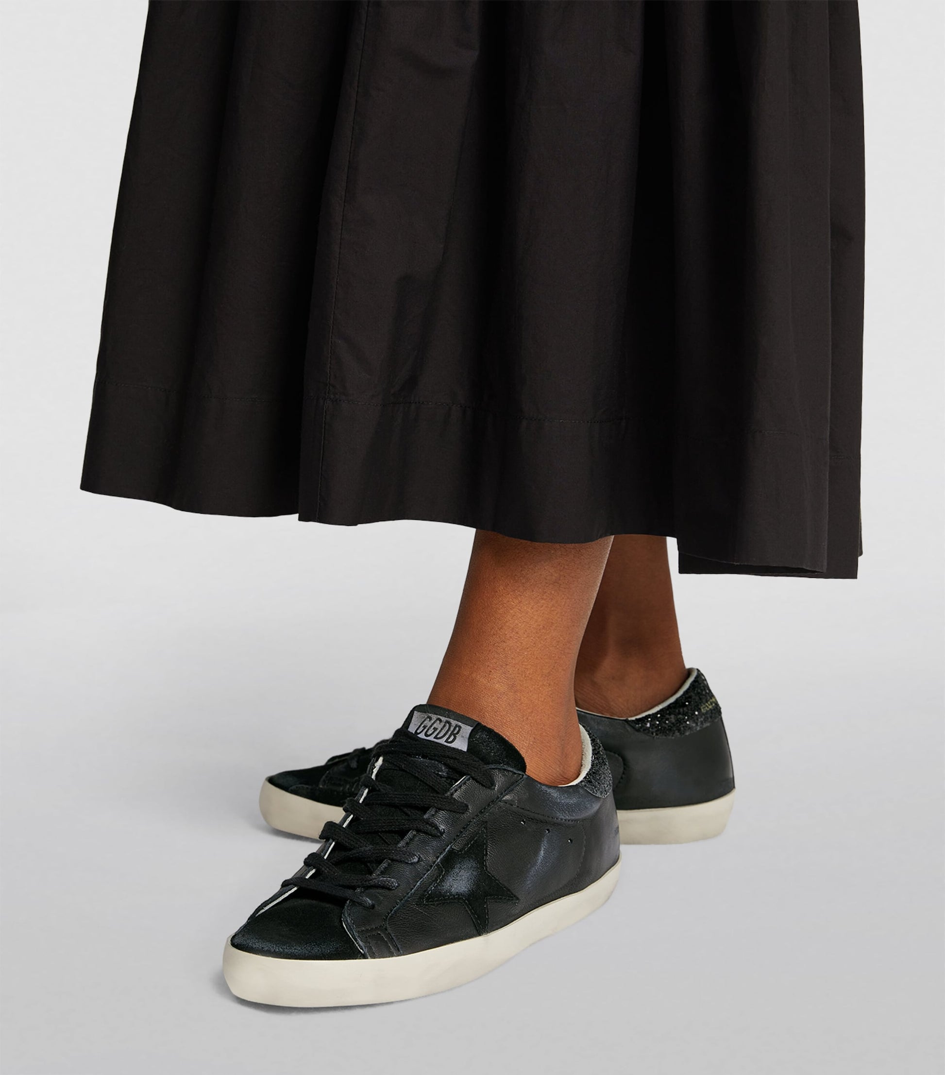 Black Suede Superstar Sneakers