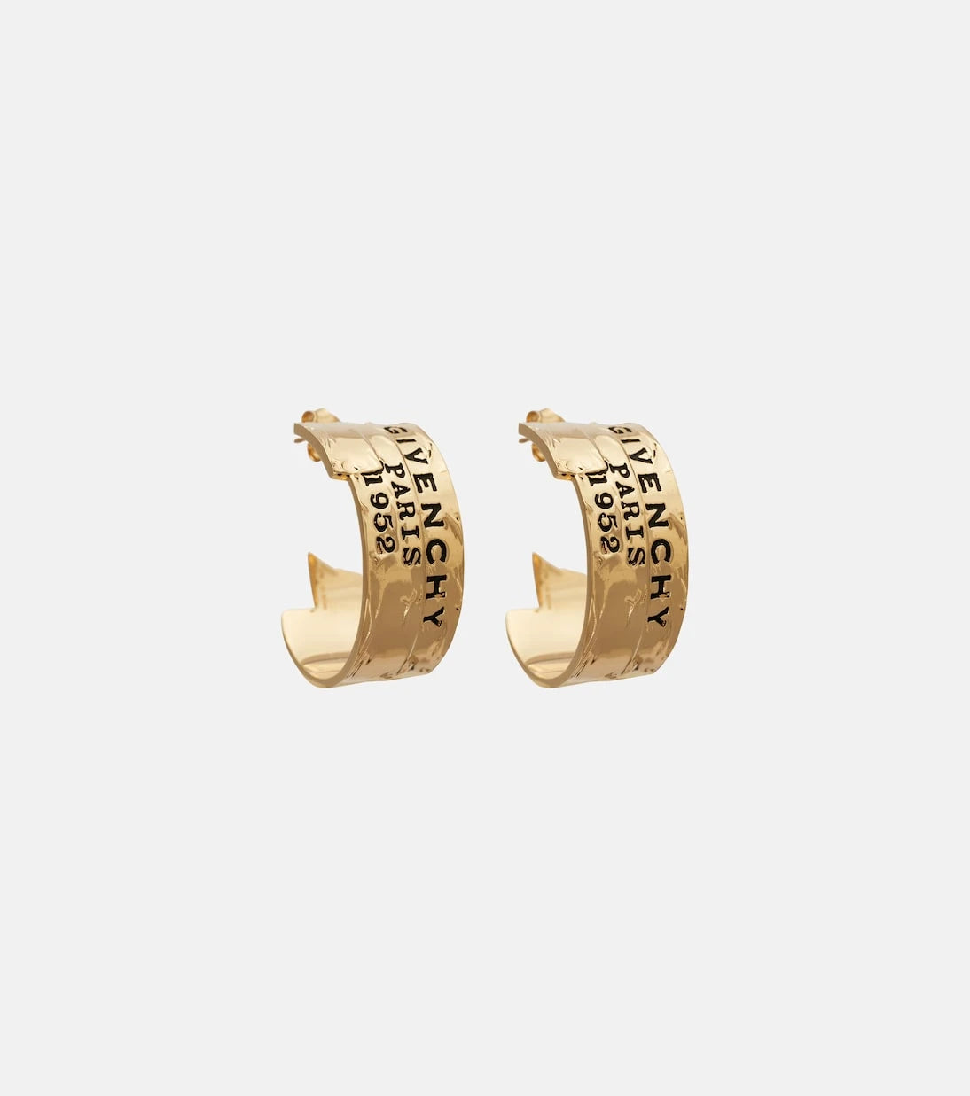 Givenchy - Logo hoop earrings