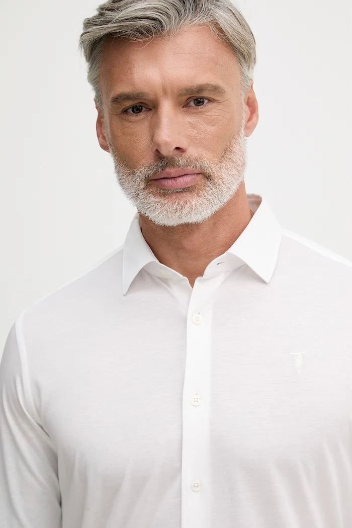 Trussardi риза мъжка с памук