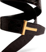Leather Reversible T Icon Belt