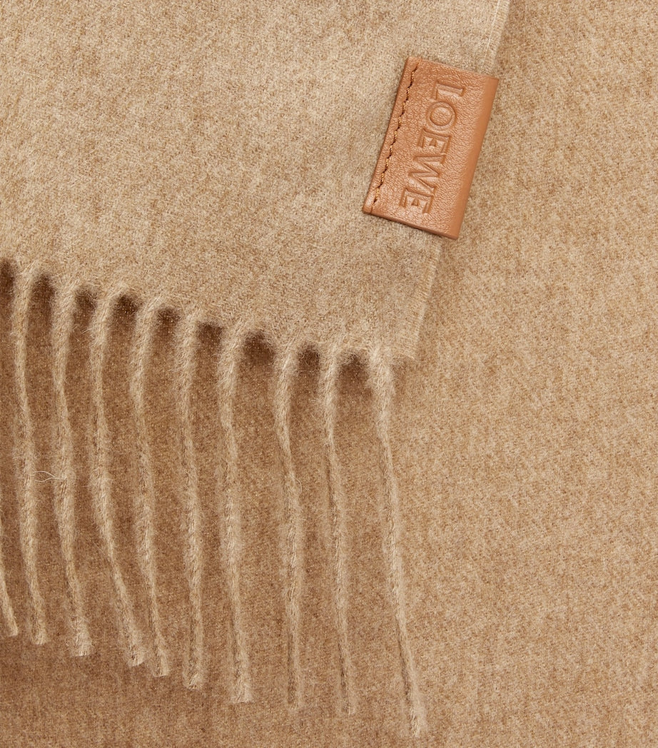 Beige Cashmere Scarf