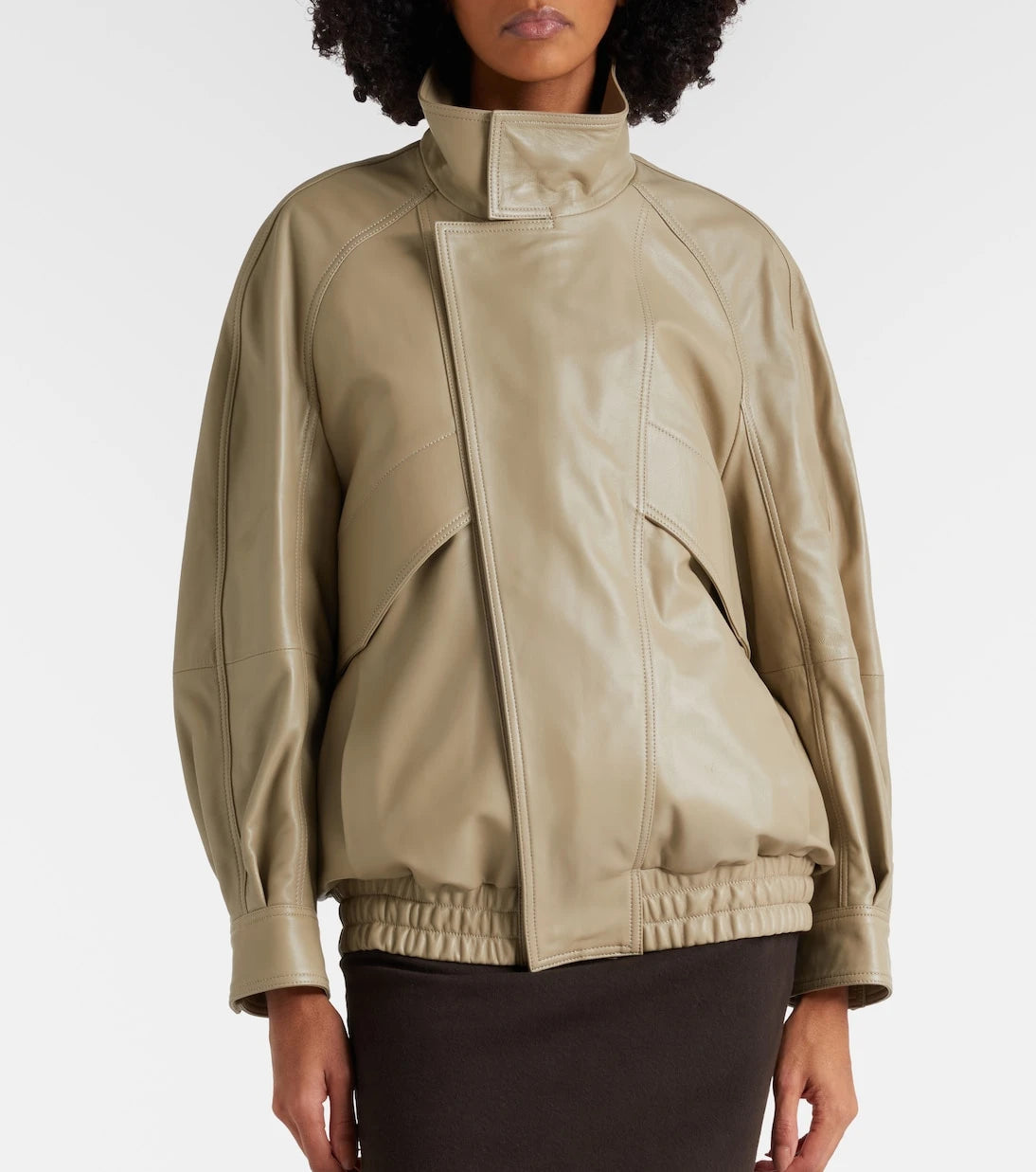 Nour Hammour - Ariste leather bomber jacket