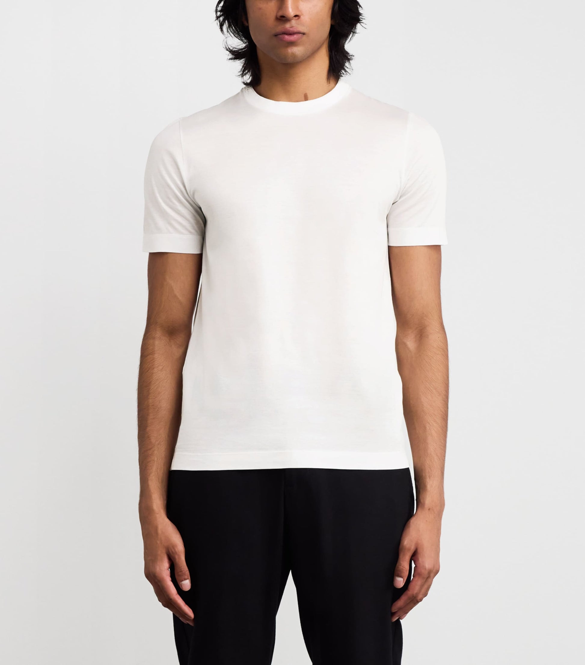 Double-Layered Crew-Neck T-Shirt