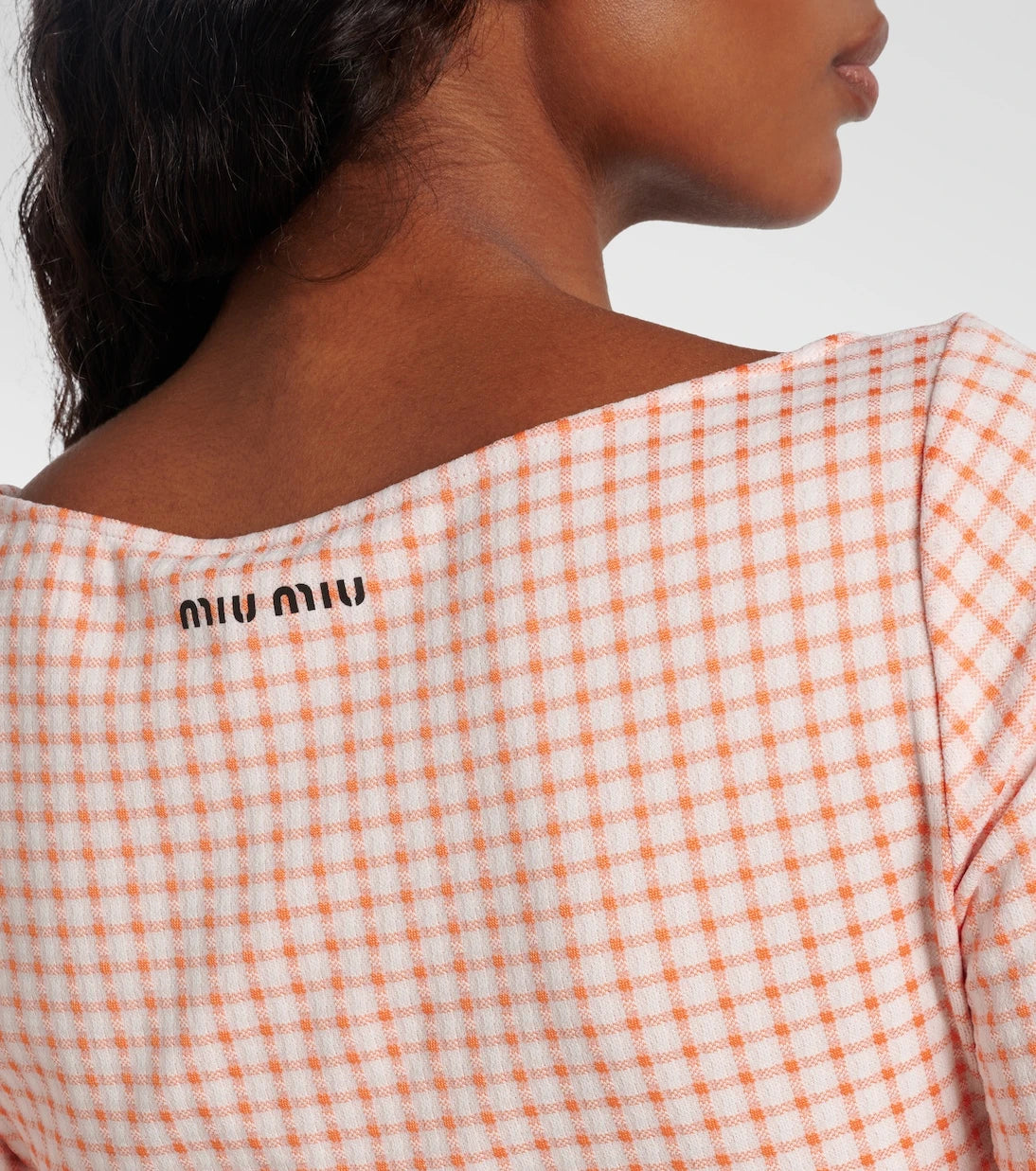 Miu Miu - Checked crop top