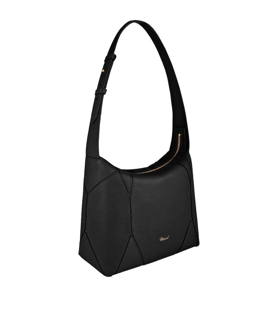 Grained Calfskin Diamond Shoulder Bag