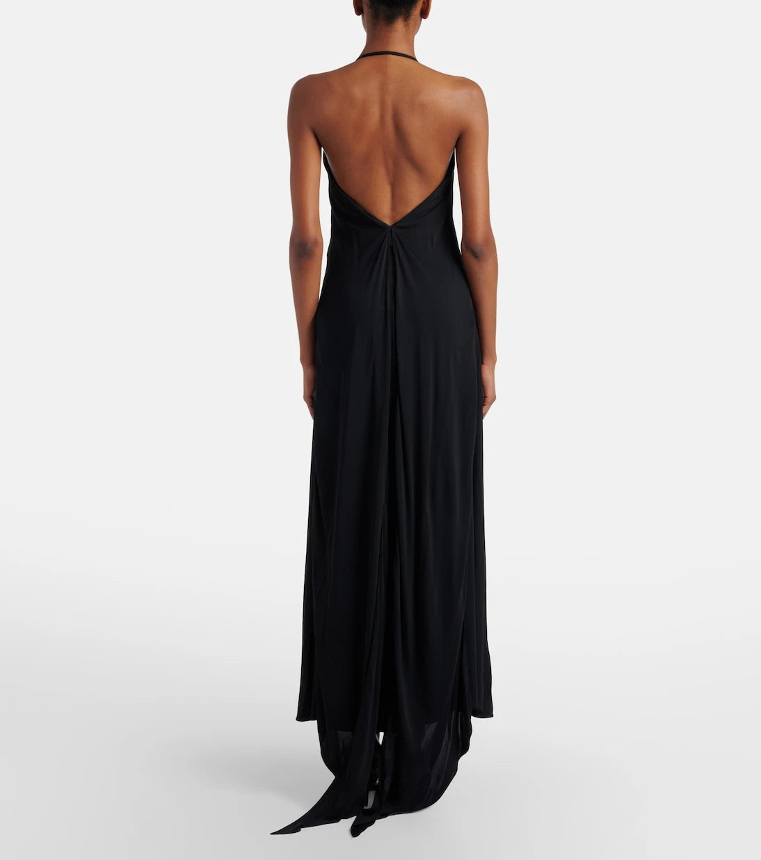 Alaïa - Draped jersey maxi dress
