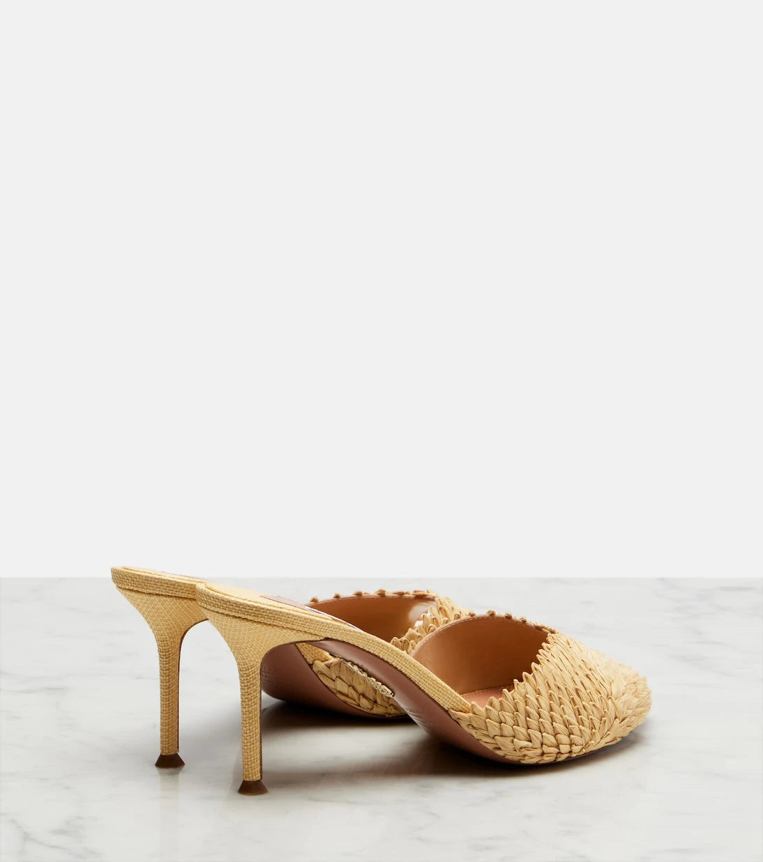 Aquazzura - Rio Flirt raffia mules