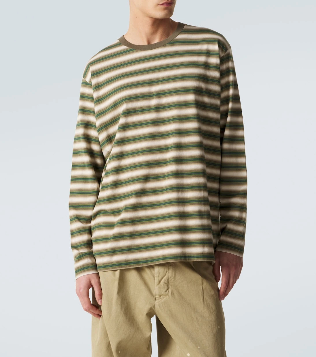 Auralee - Striped cotton jersey T-shirt