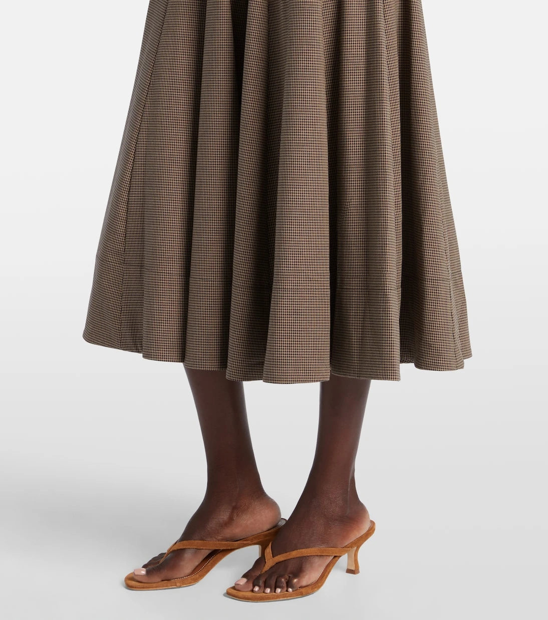 Staud - Wells houndstooth midi dress