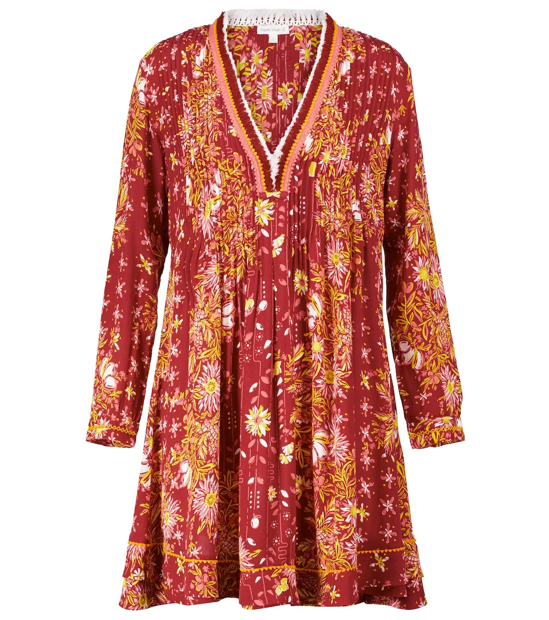Poupette St Barth - Ola fringed printed minidress