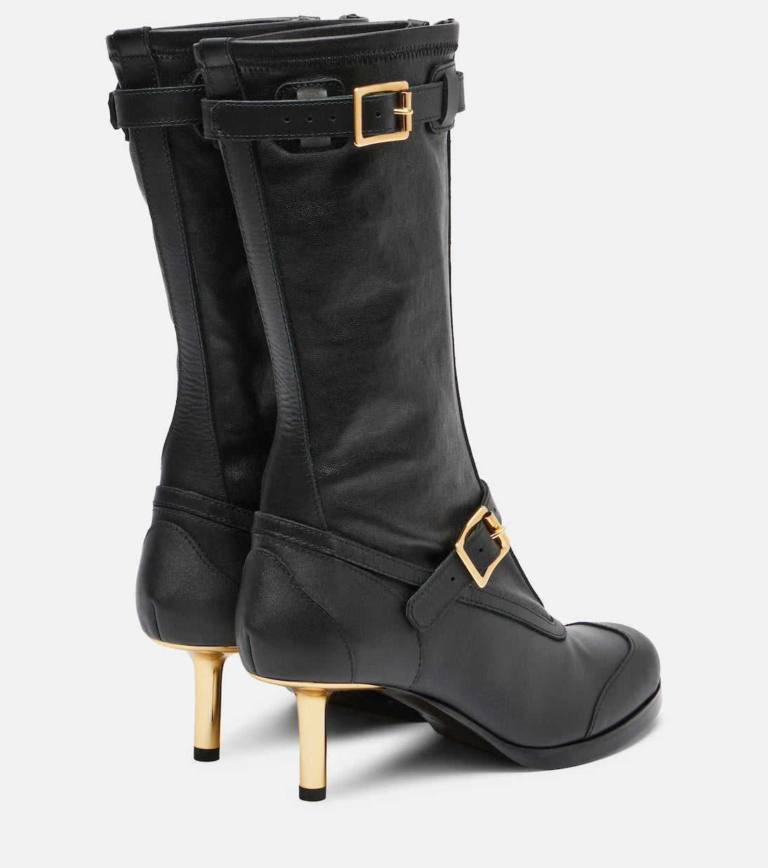 Sacai - Aviator leather boots