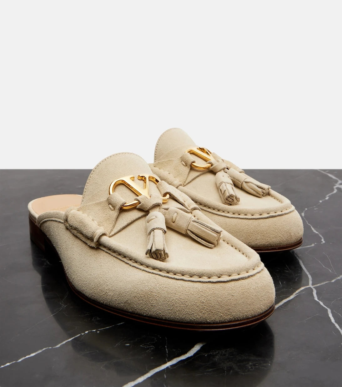 Valentino Garavani - VLogo suede mules