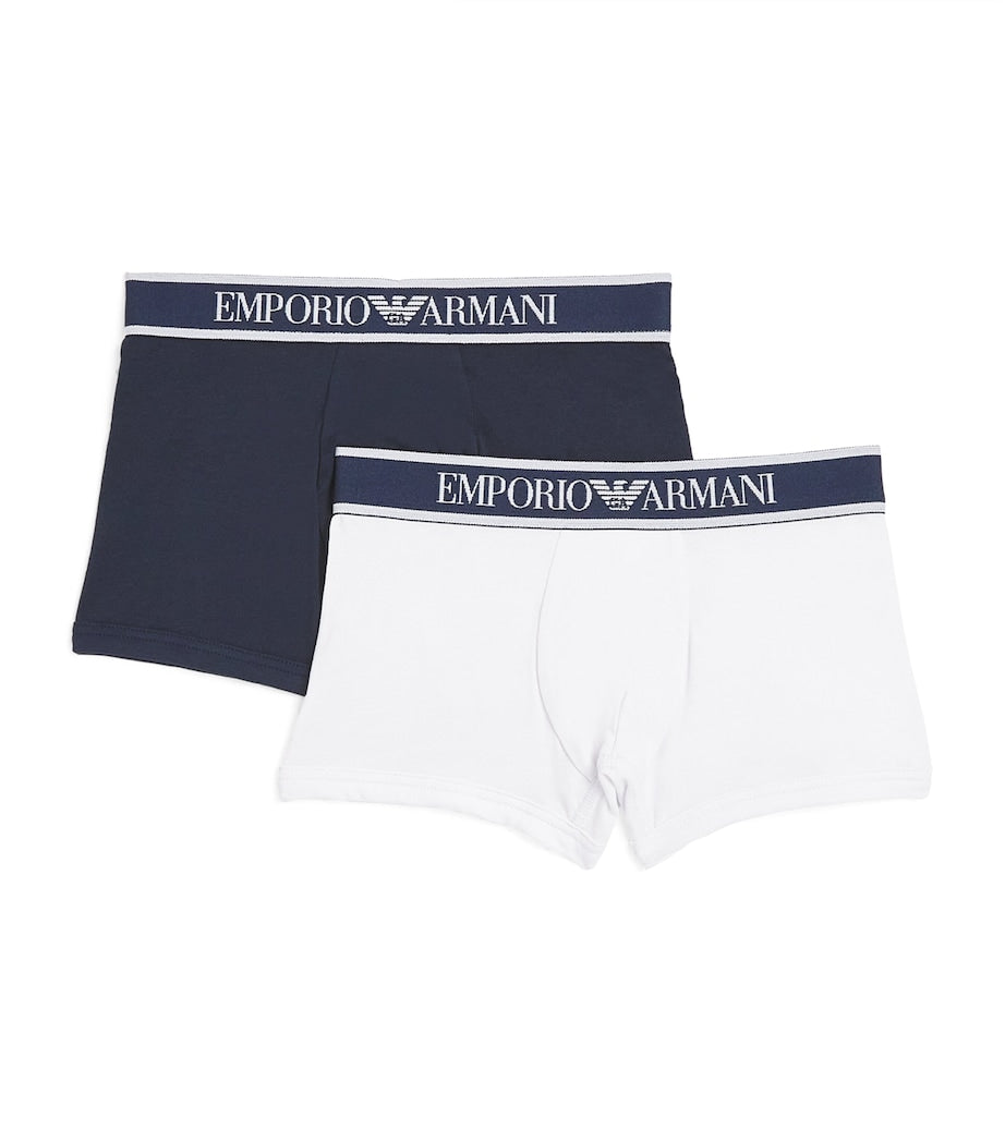 Emporio Armani Kids Pack of 2 Logo Boxer Shorts (4-14 Years)