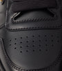 Prada Black Leather Downtown Bold Sneakers 50