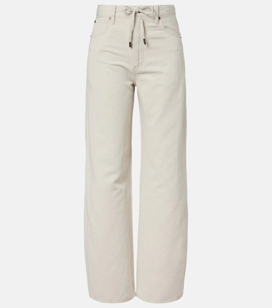 Frame - Off Duty Drawstring wide-leg jeans