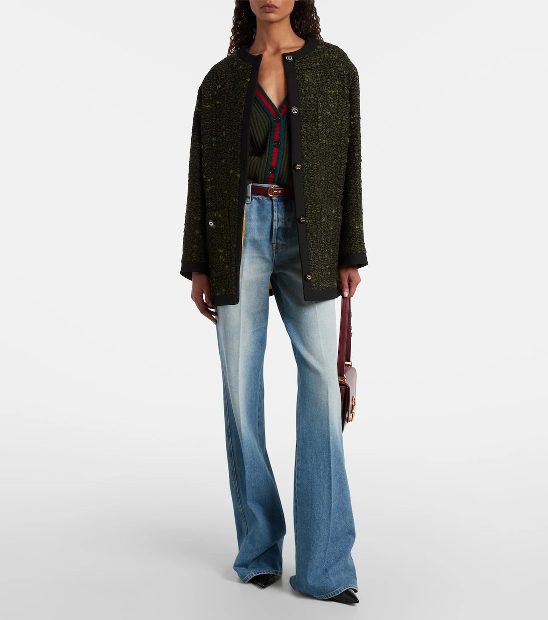 Gucci - Horsebit normal belli kloş jean