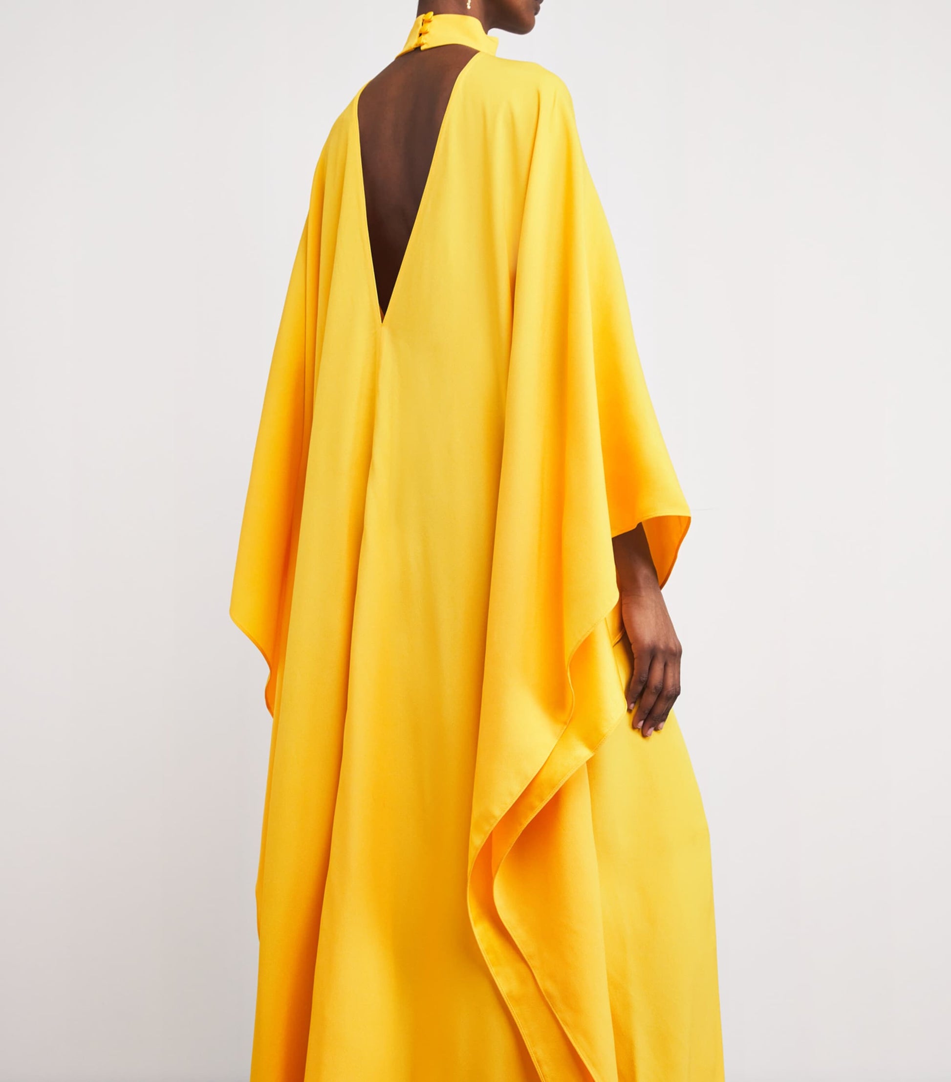 Yellow Cady OOO Kaftan Maxi Dress