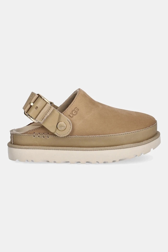 Чехли от набук UGG Goldenstar Villa Clog