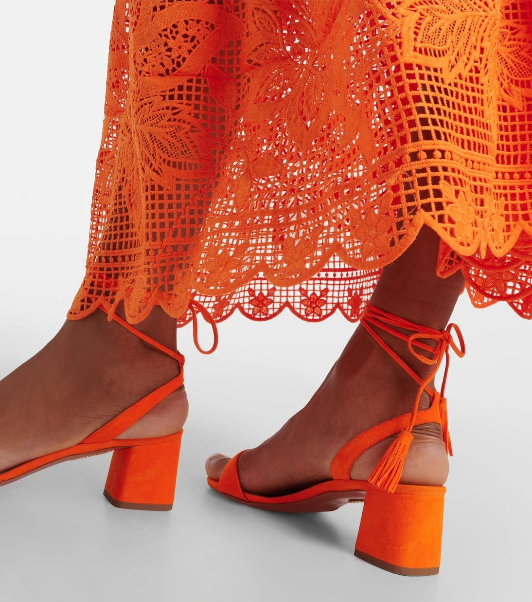 Aquazzura - Alu tasseled suede sandals