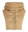 Beige Down Padded Technical Hood
