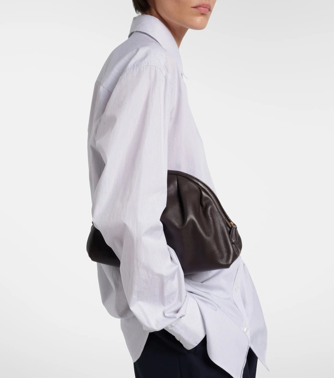 The Row - Charlotte Small leather clutch