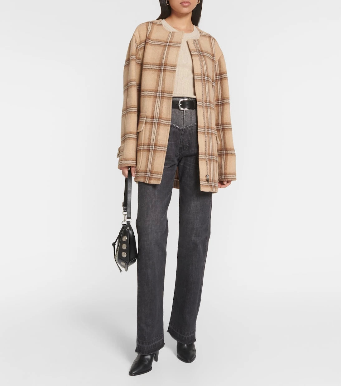 Isabel Marant - Checked wool blend coat