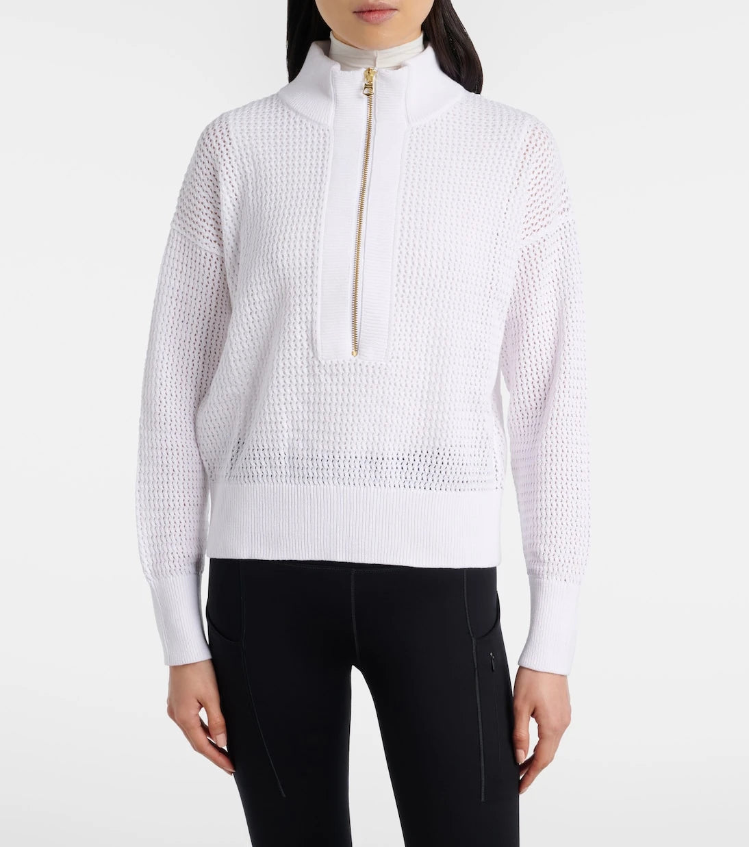 Varley - Aurora cotton half-zip sweater