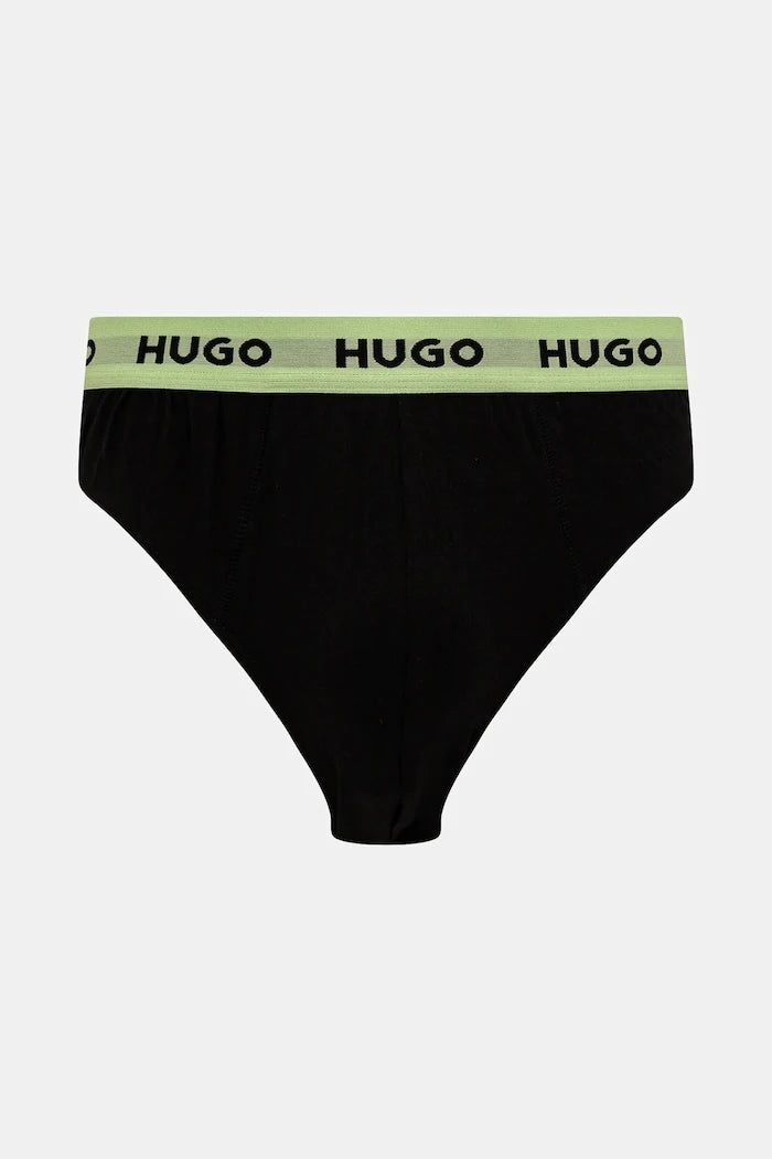 HUGO pamuklu elastan erkek slip HIPBRIEF TRIPLETPACK 3'lü
