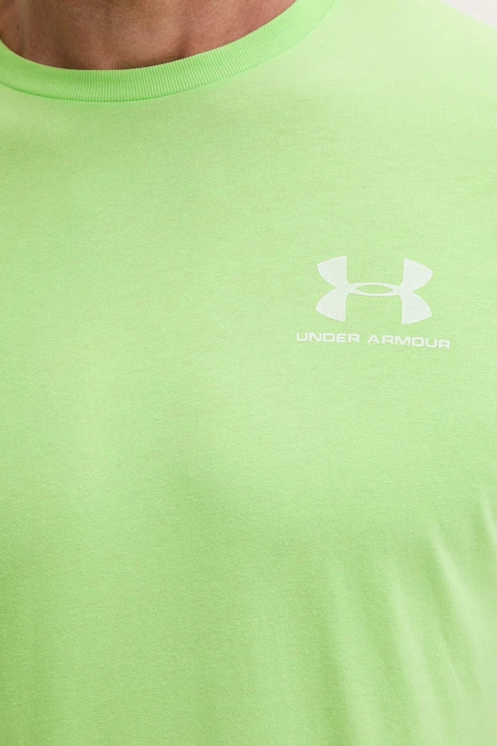 Under Armour erkek pamuklu antrenman tişörtü SPORTSTYLE LEFT CHEST