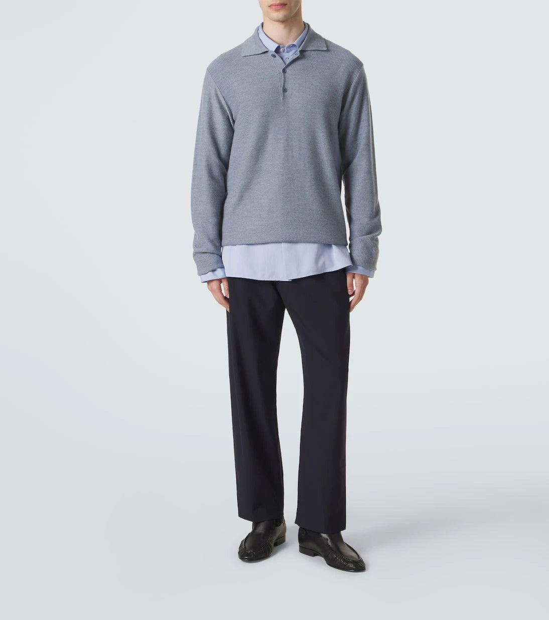 The Row - Bertram cashmere polo sweater