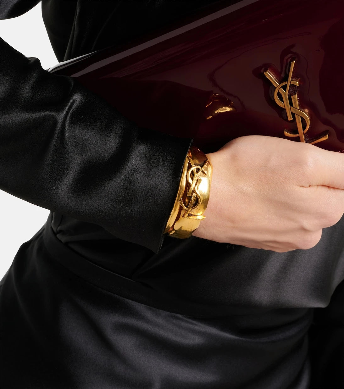 Saint Laurent - Cassandre cuff bracelet