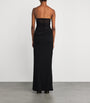 Black Lace-Bustier Strapless Salacia Gown
