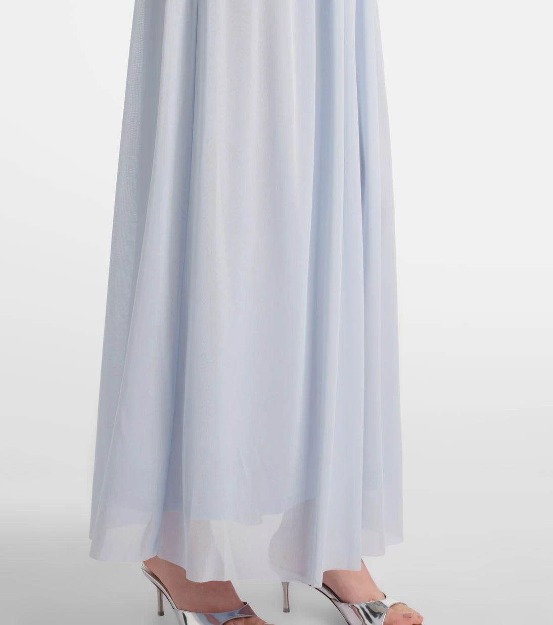 Rotate - Draped off-shoulder maxi dress