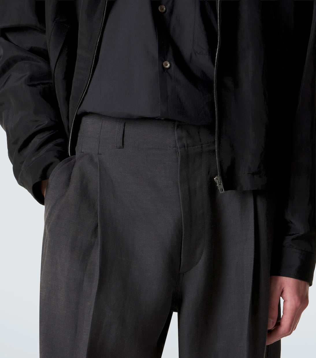 Lemaire - Pleated gabardine wide-leg pants