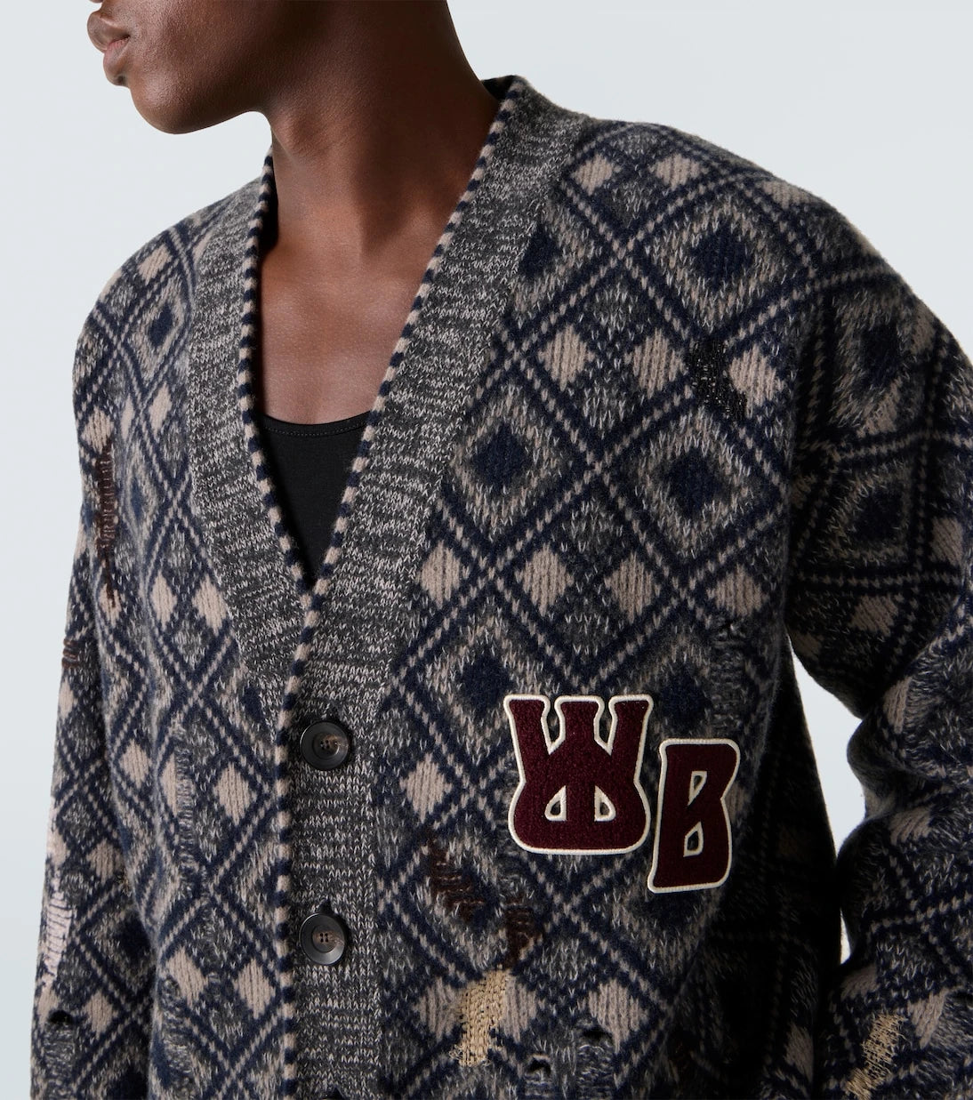 Wales Bonner - Sibling oversized wool cardigan