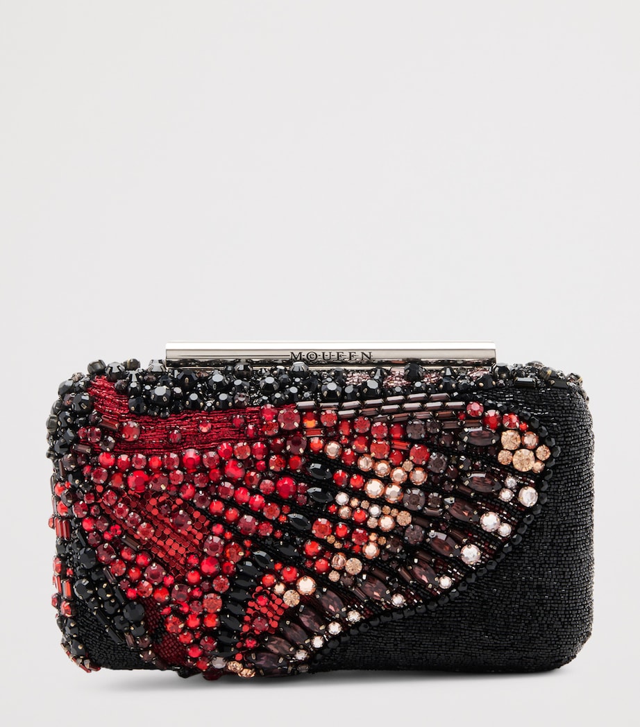 Metallic Embellished T-Bar Box Clutch Bag