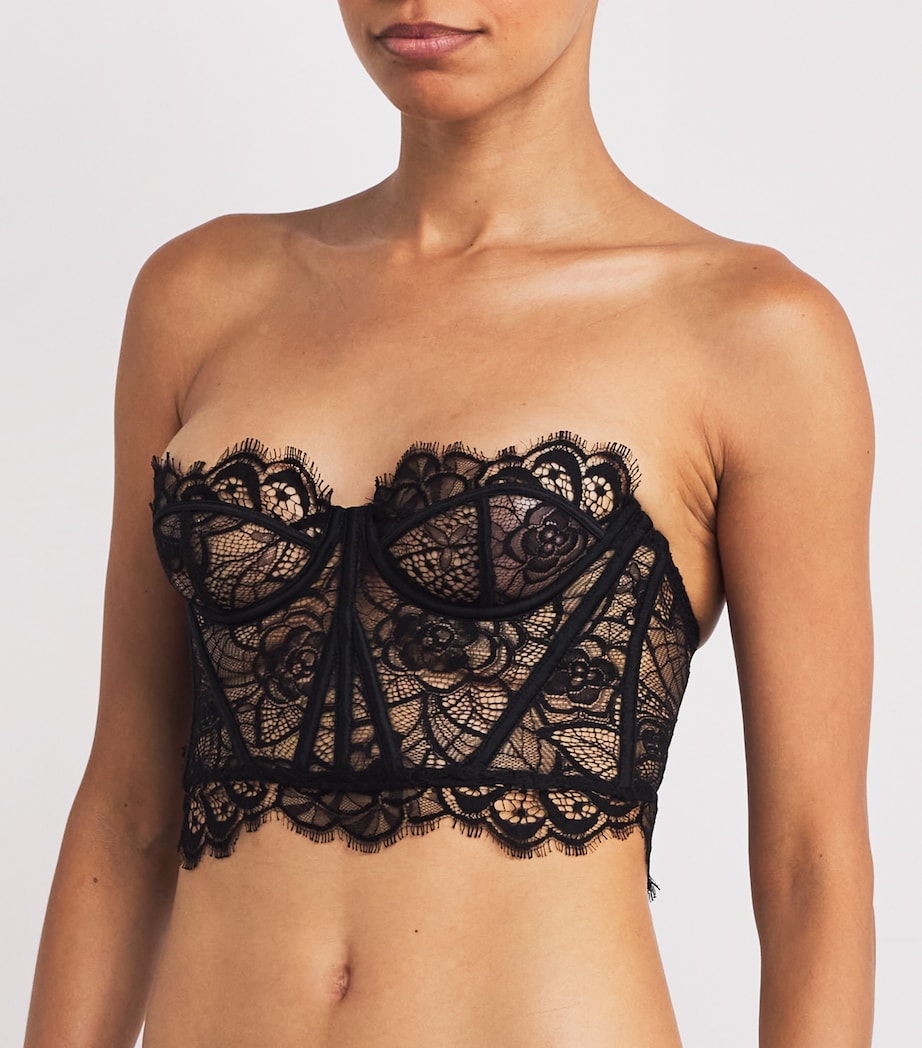 Kiki de Montparnasse Black Lace Coquette Bustier
