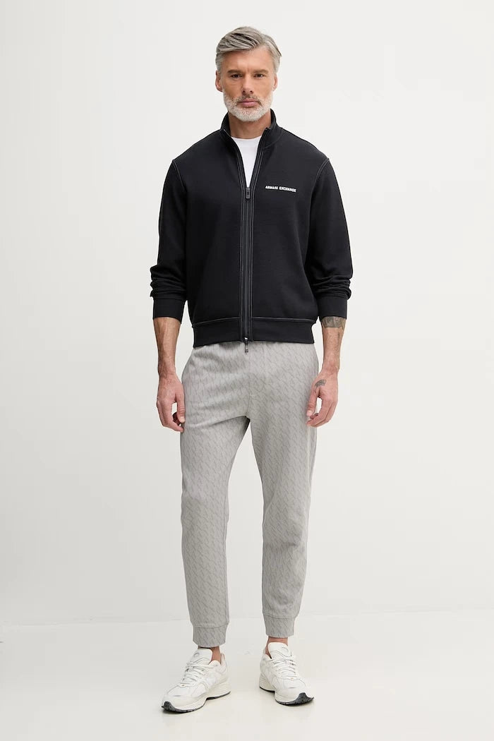 Armani Exchange суичър с цип мъжки от памук