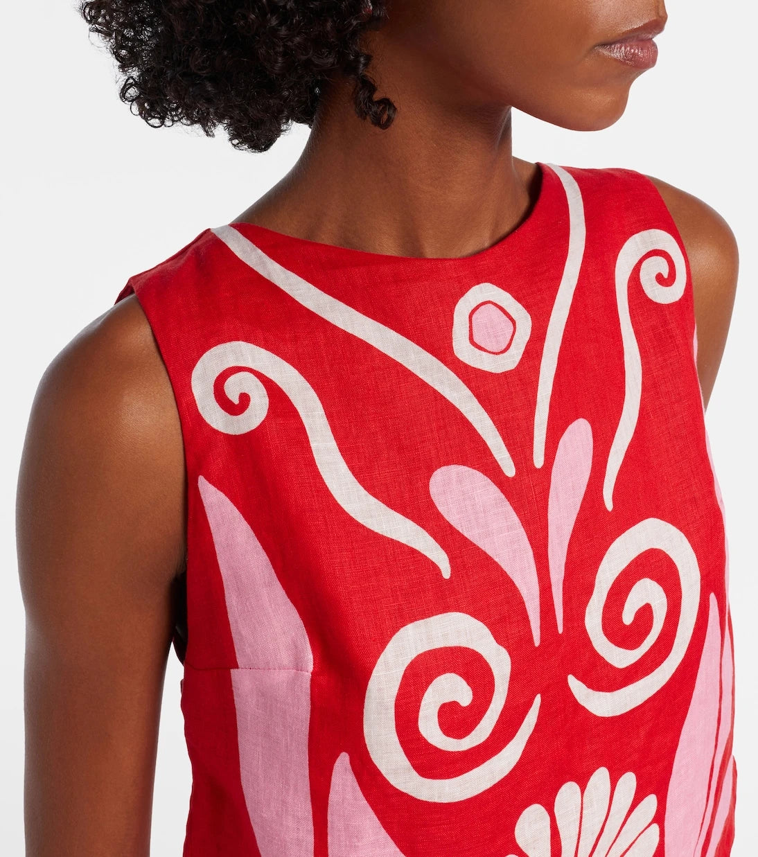 Cala de la Cruz - Avelino floral linen top