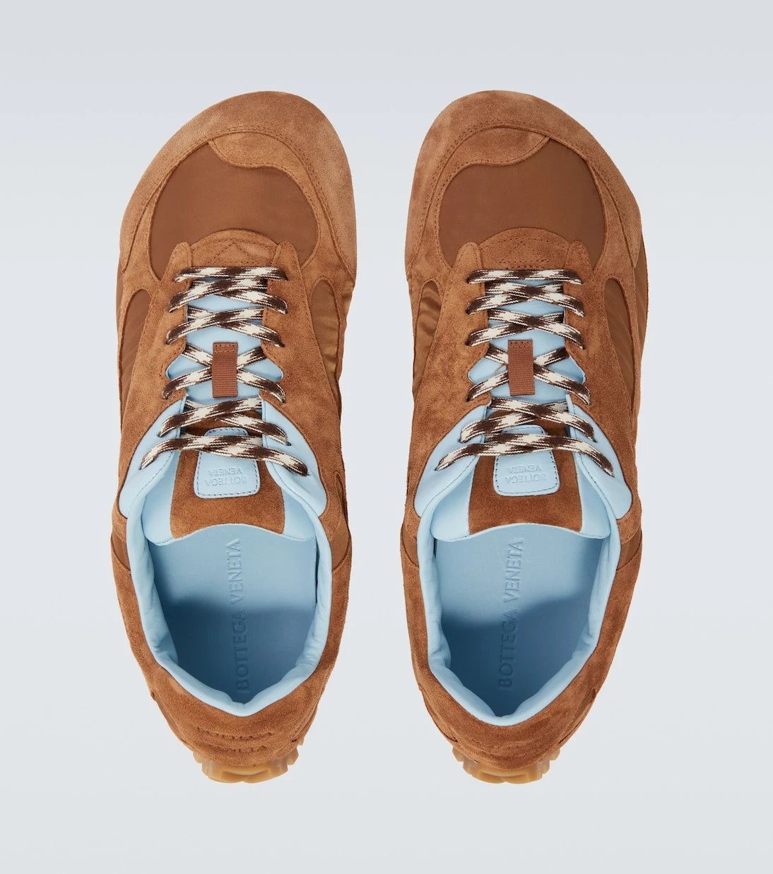 Bottega Veneta - Orbit Flash suede-trimmed sneakers