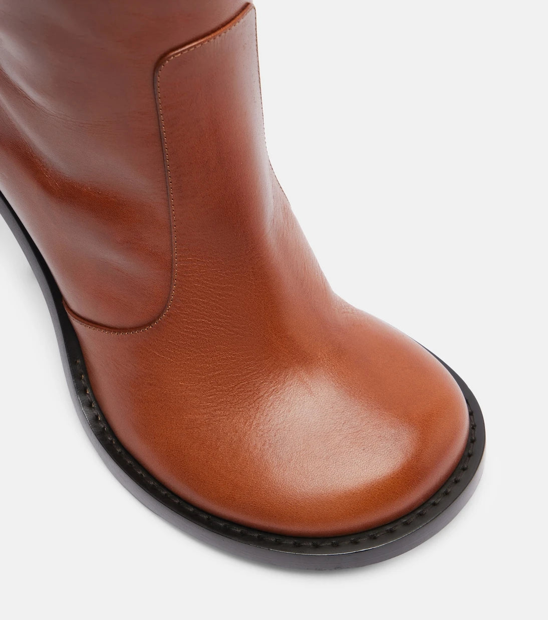 Dries Van Noten - 90 leather knee-high boots