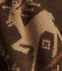 Brown Fleece Fair Isle Quarter-Zip Sweatshirt