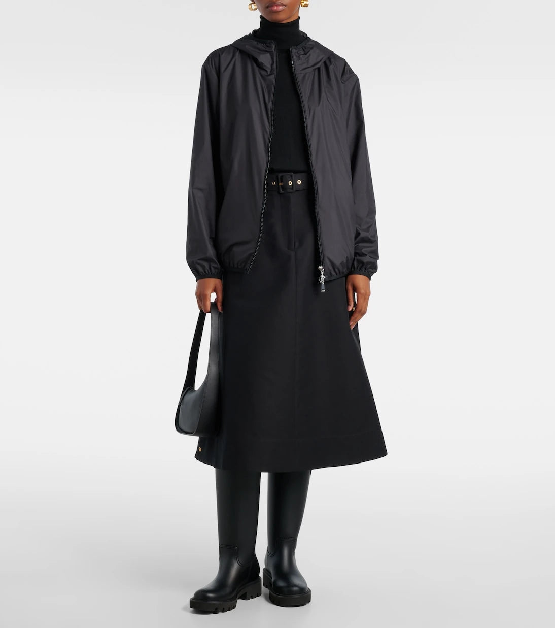 Moncler - Cotton midi skirt