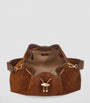 Jimmy Choo Multi Medium Suede Cinch Bucket Bag